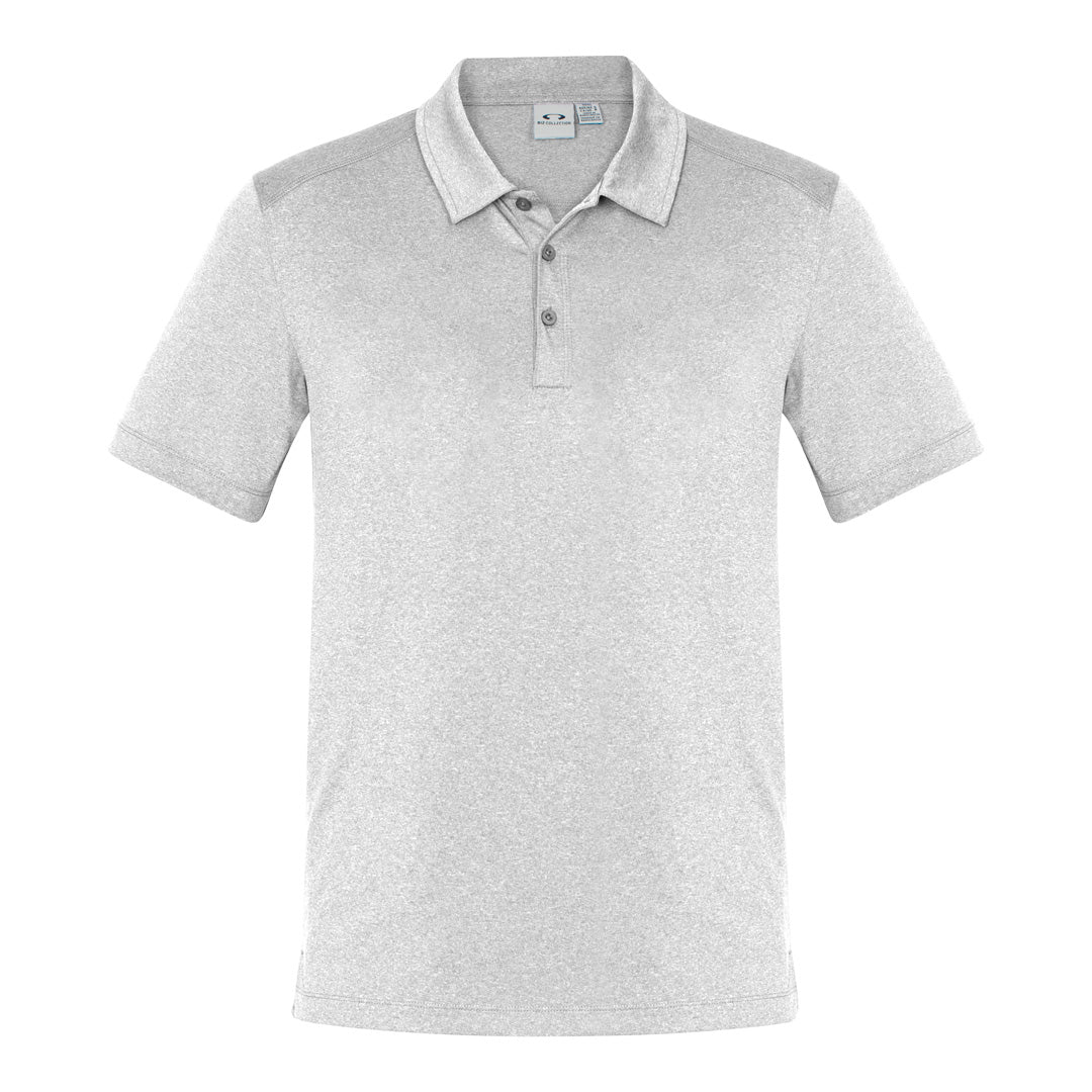 Biz Collection The Aero Polo | Mens | Short Sleeve Silver Marle Shirts & Tops