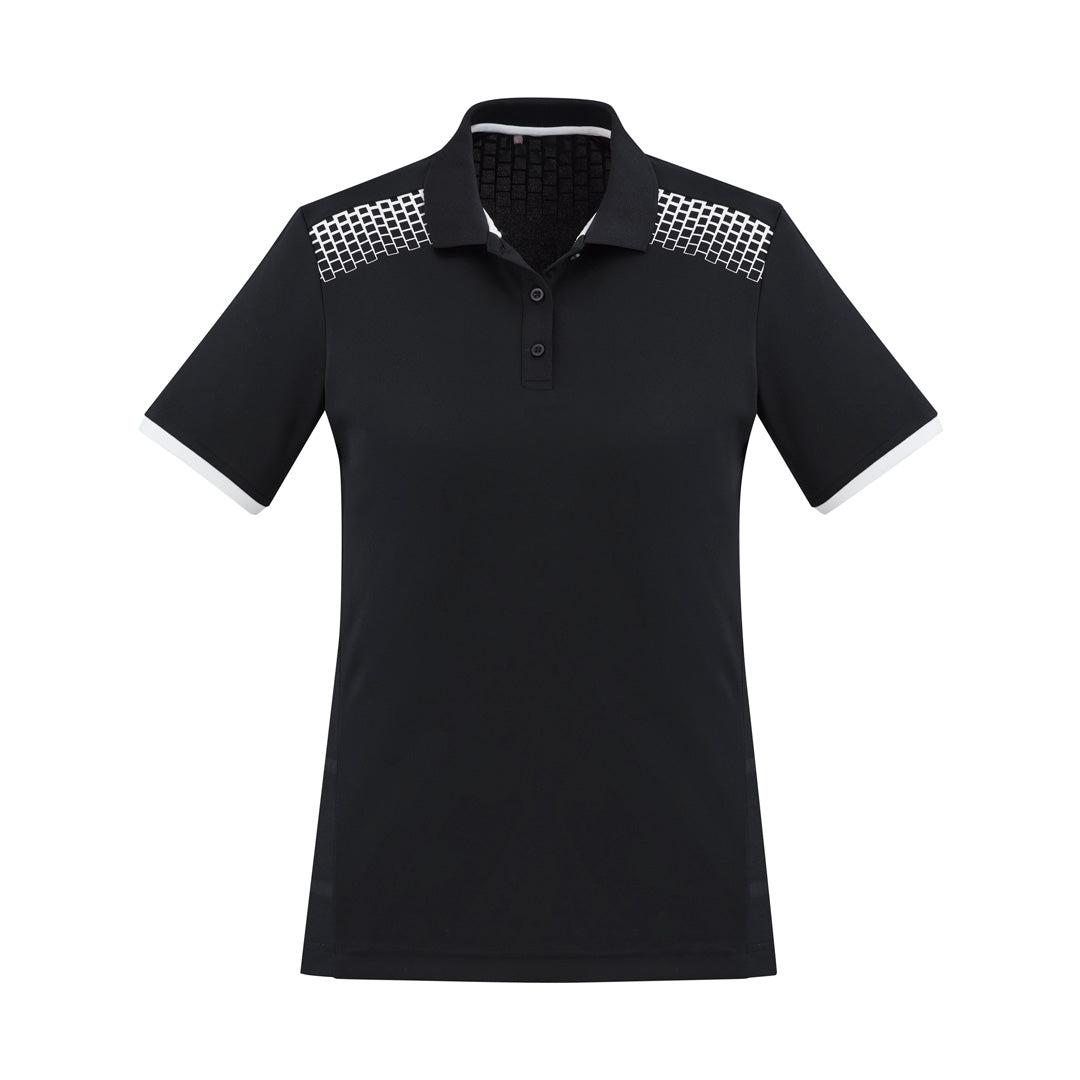 Biz Collection The Galaxy Polo | Ladies | Short Sleeve Black/White Shirts & Tops