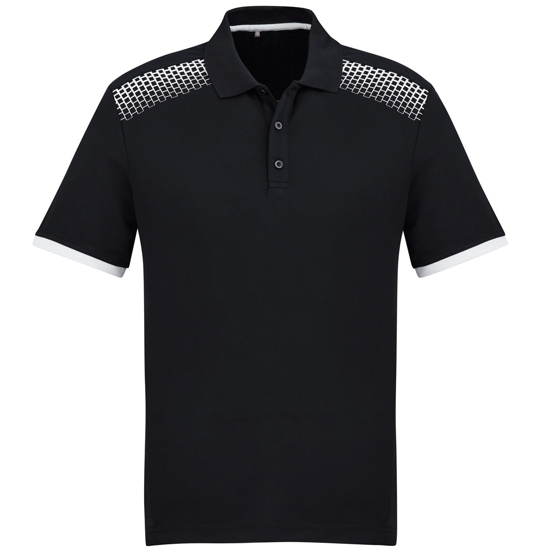 Biz Collection The Galaxy Polo | Mens | Short Sleeve Black/White Shirts & Tops