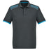 Biz Collection The Galaxy Polo | Mens | Short Sleeve Grey/Cyan Shirts & Tops