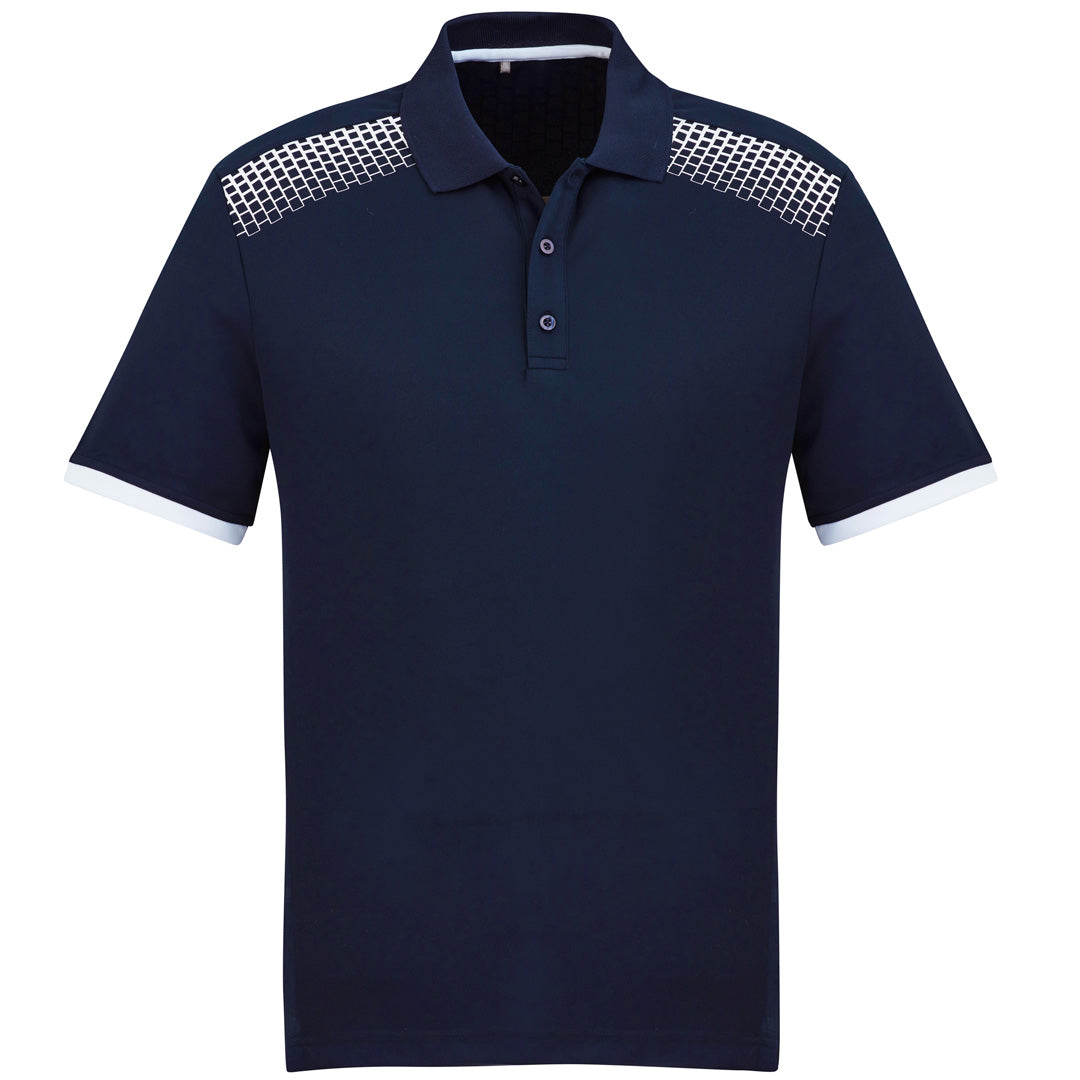 Biz Collection The Galaxy Polo | Mens | Short Sleeve Navy/White Shirts & Tops