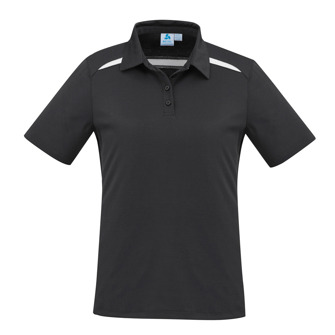Biz Collection The Sonar Polo | Ladies | Short Sleeve Black/White Shirts & Tops