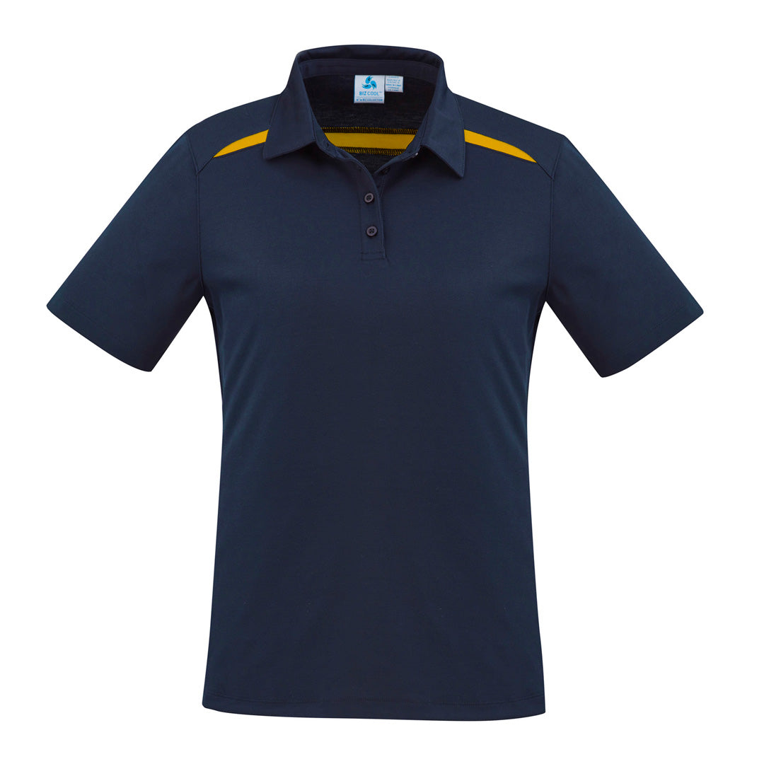 Biz Collection The Sonar Polo | Ladies | Short Sleeve Navy/Gold Shirts & Tops