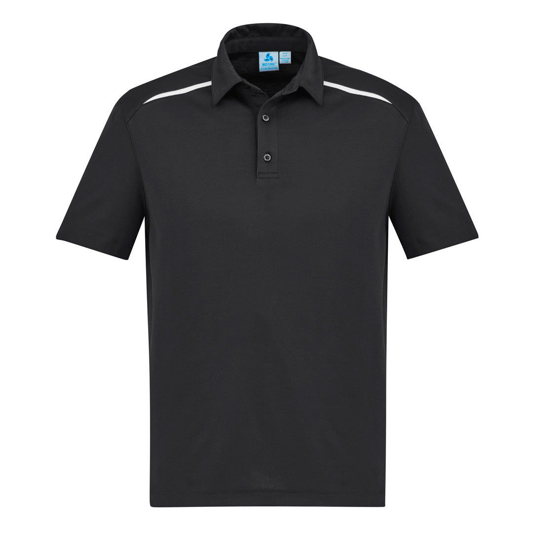 Biz Collection The Sonar Polo | Mens | Short Sleeve Black/White Shirts & Tops