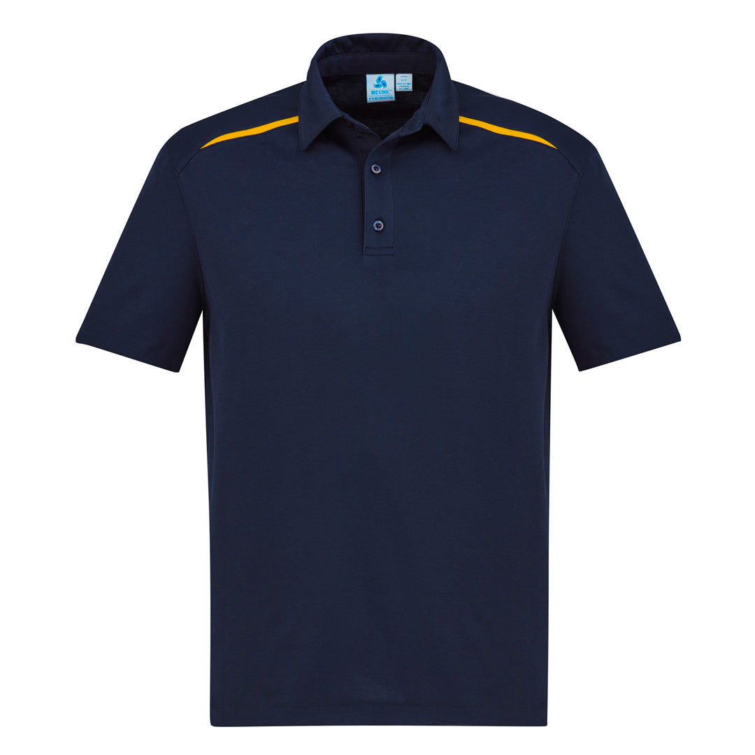 Biz Collection The Sonar Polo | Mens | Short Sleeve Navy/Gold Shirts & Tops