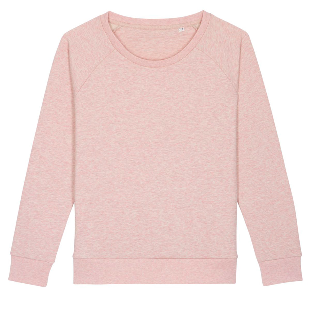 Stanley Stella The Stella Dazzler Crew Neck Jumper | Ladies Cream Heather Pink Clothing