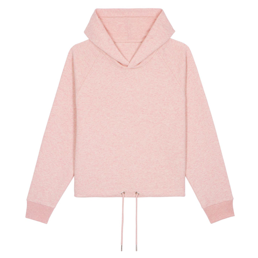 Stanley Stella The Stella Bower Cropped Hoodie | Ladies Cream Heather Pink Clothing