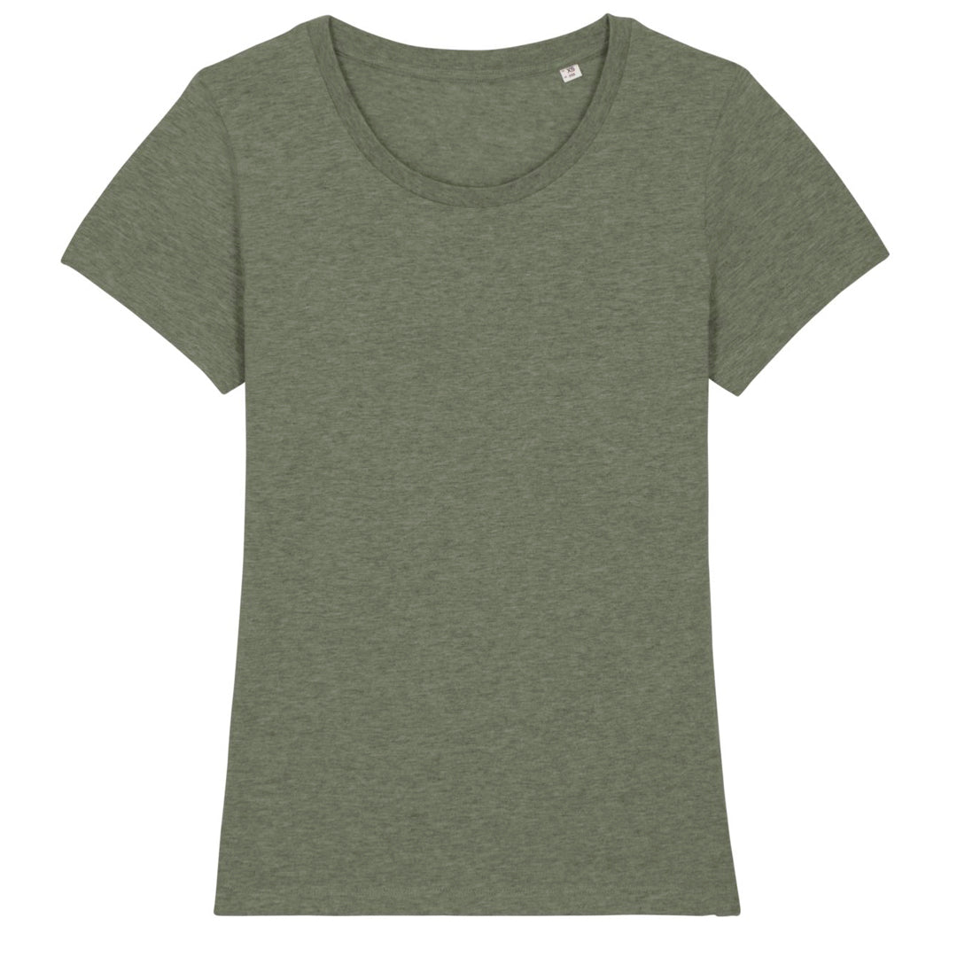 Stanley Stella The Stella Expresser Tee | Crew Neck | Ladies Mid Heather Khaki Clothing