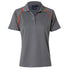 Winning Spirit The Champion Polo | Ladies | Short Sleeve Charcoal/Orange Shirts & Tops