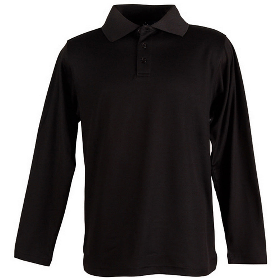 Winning Spirit The Victory Polo | Mens | Long Sleeve Black Shirts & Tops