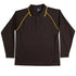 Winning Spirit The Champion Polo | Mens | Long Sleeve Black/Gold Shirts & Tops
