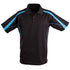 Winning Spirit The Legend Polo | Mens | Short Sleeve Black/Aqua Shirts & Tops
