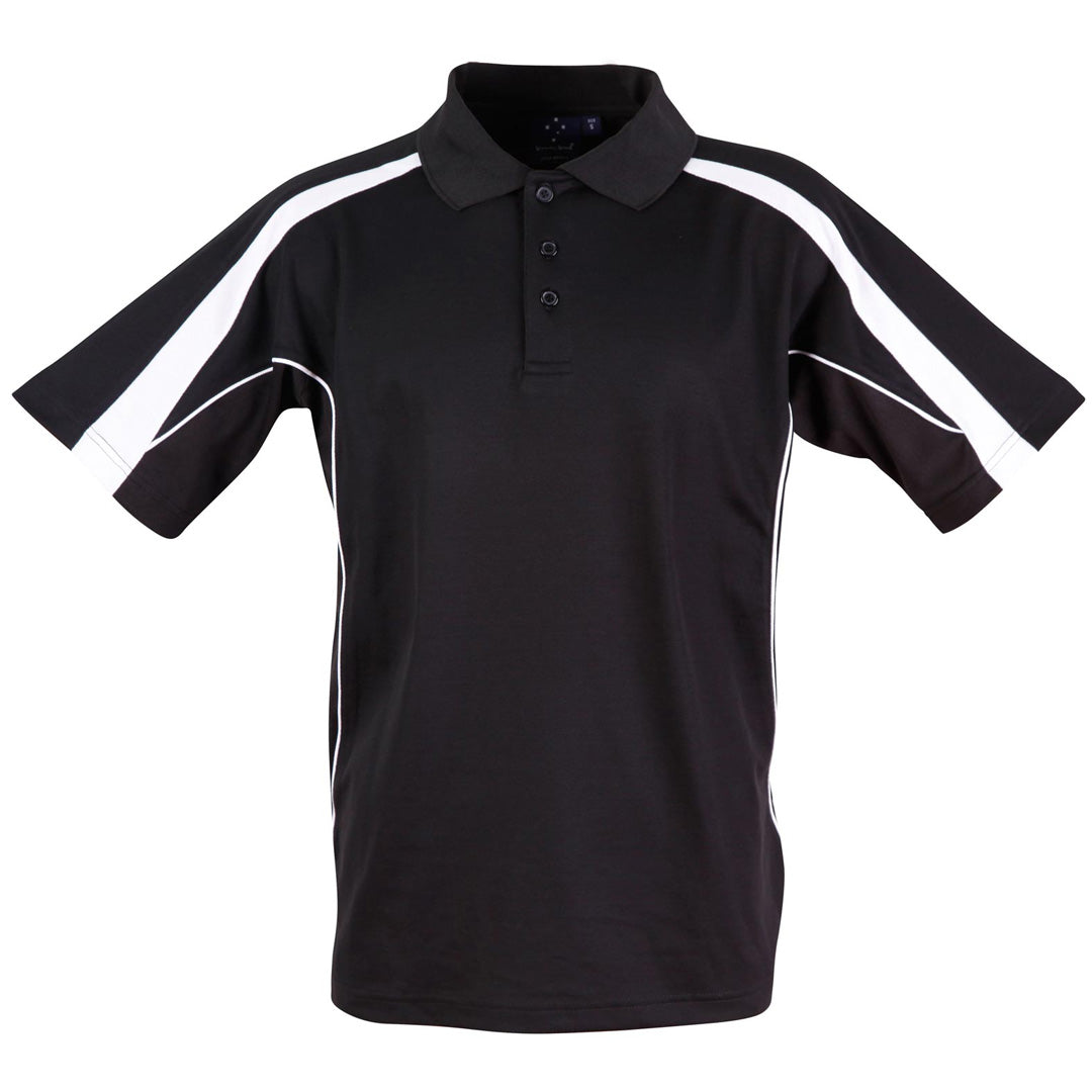 Winning Spirit The Legend Polo | Mens | Short Sleeve Black/White Shirts & Tops