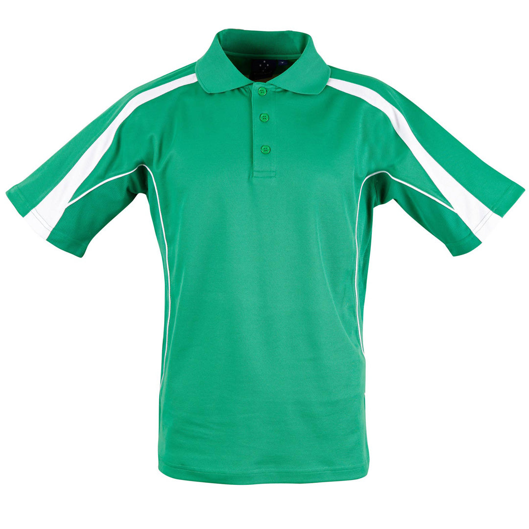 Winning Spirit The Legend Polo | Mens | Short Sleeve | Plus Emerald Green/White Shirts & Tops