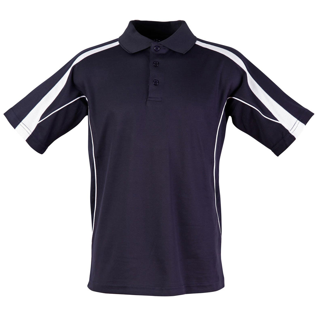 Winning Spirit The Legend Polo | Mens | Short Sleeve | Plus Navy/White Shirts & Tops