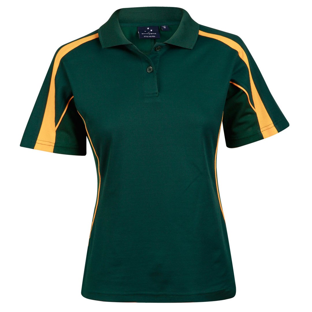 Winning Spirit The Legend Polo | Ladies | Short Sleeve | Plus Bottle/Gold Shirts & Tops