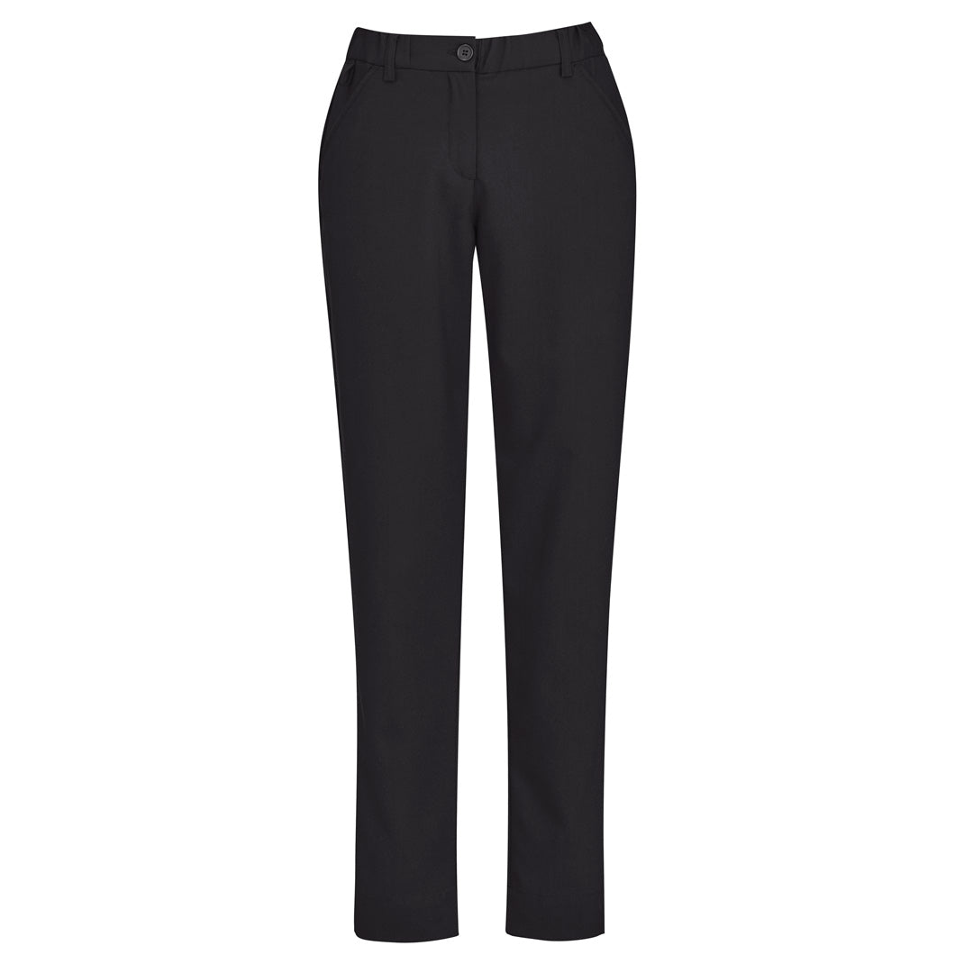 Biz Care The Comfort Waist Slim Leg Pant | Ladies Charcoal Pants
