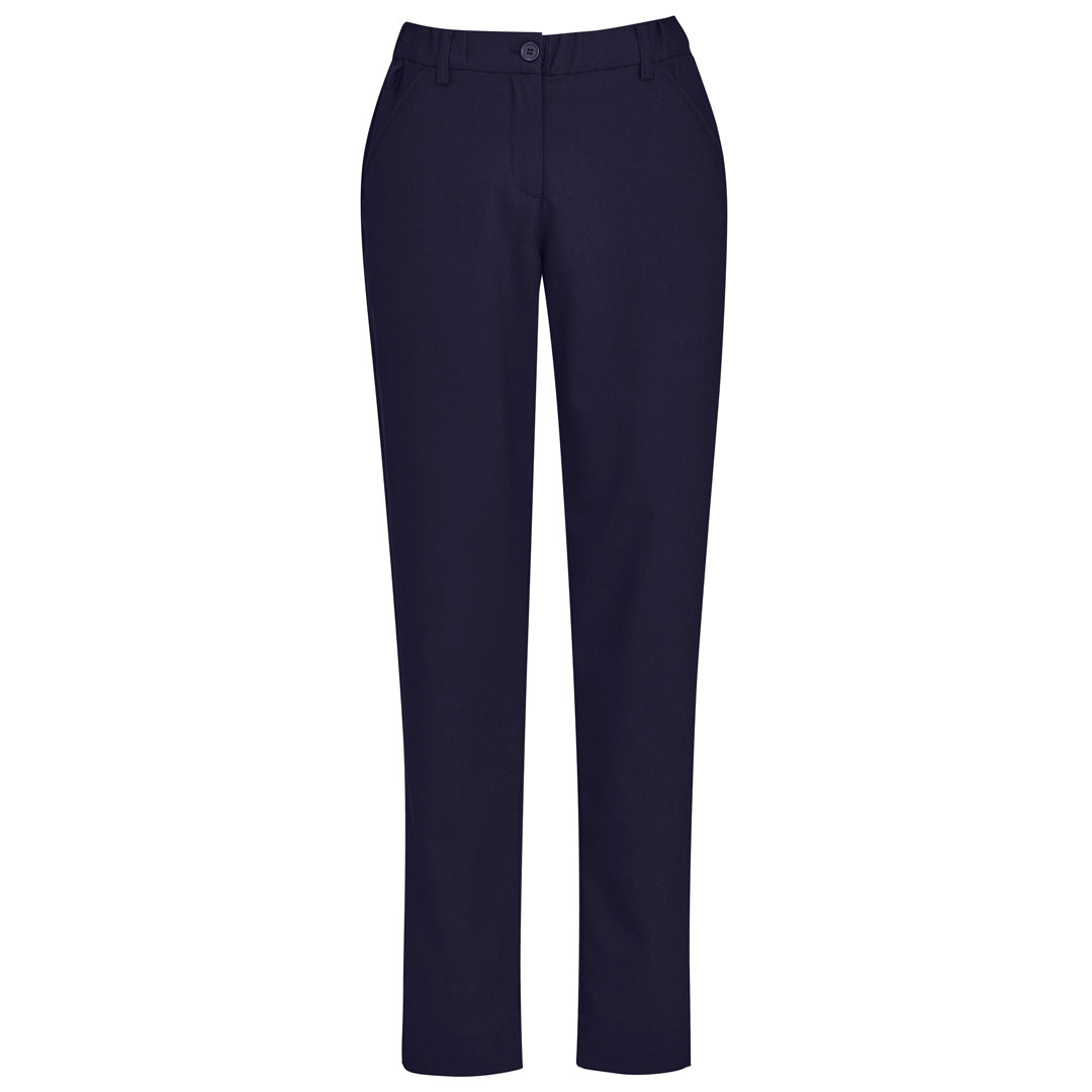 Biz Care The Comfort Waist Slim Leg Pant | Ladies Navy Pants