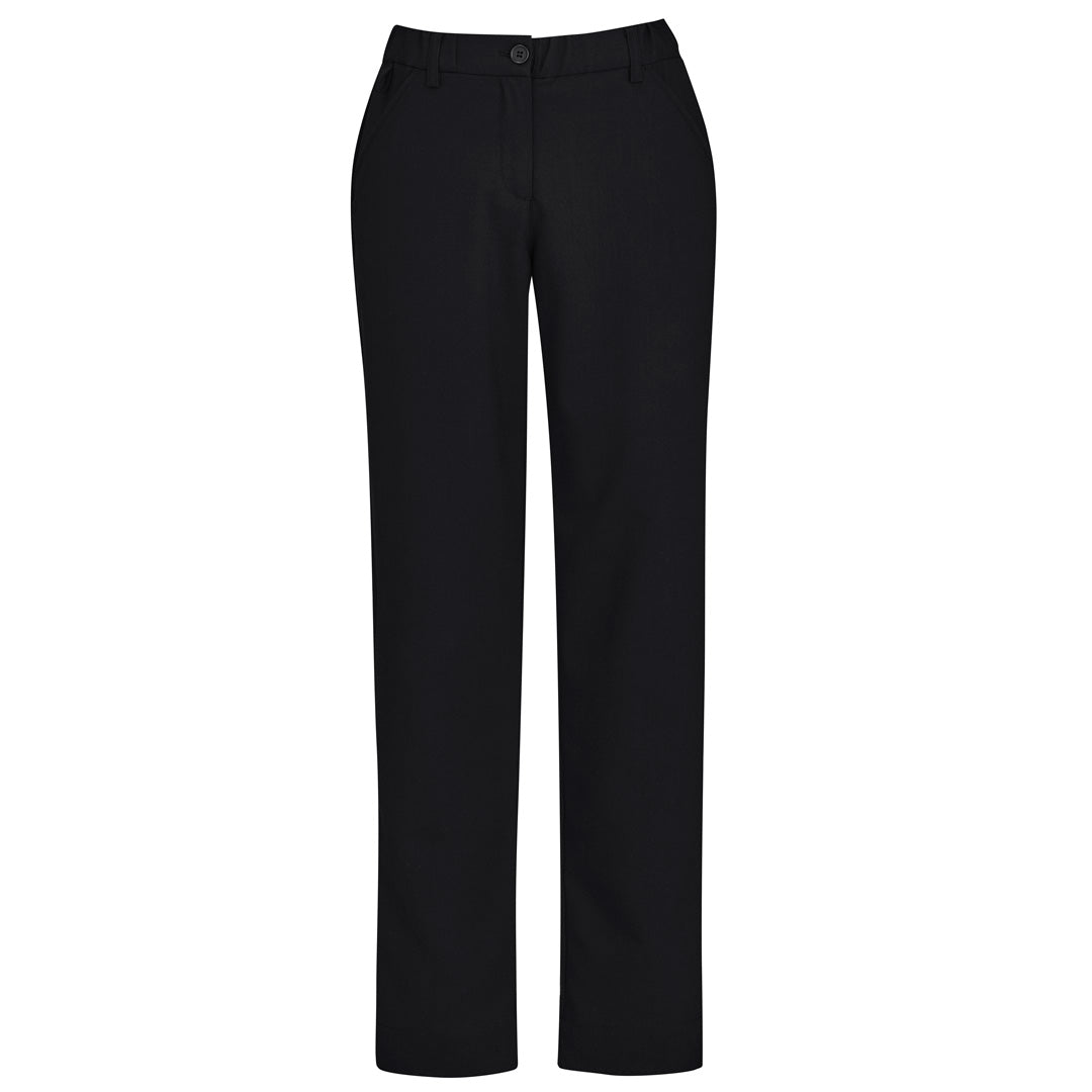 Biz Care The Comfort Waist Straight Leg Pant | Ladies Black Pants