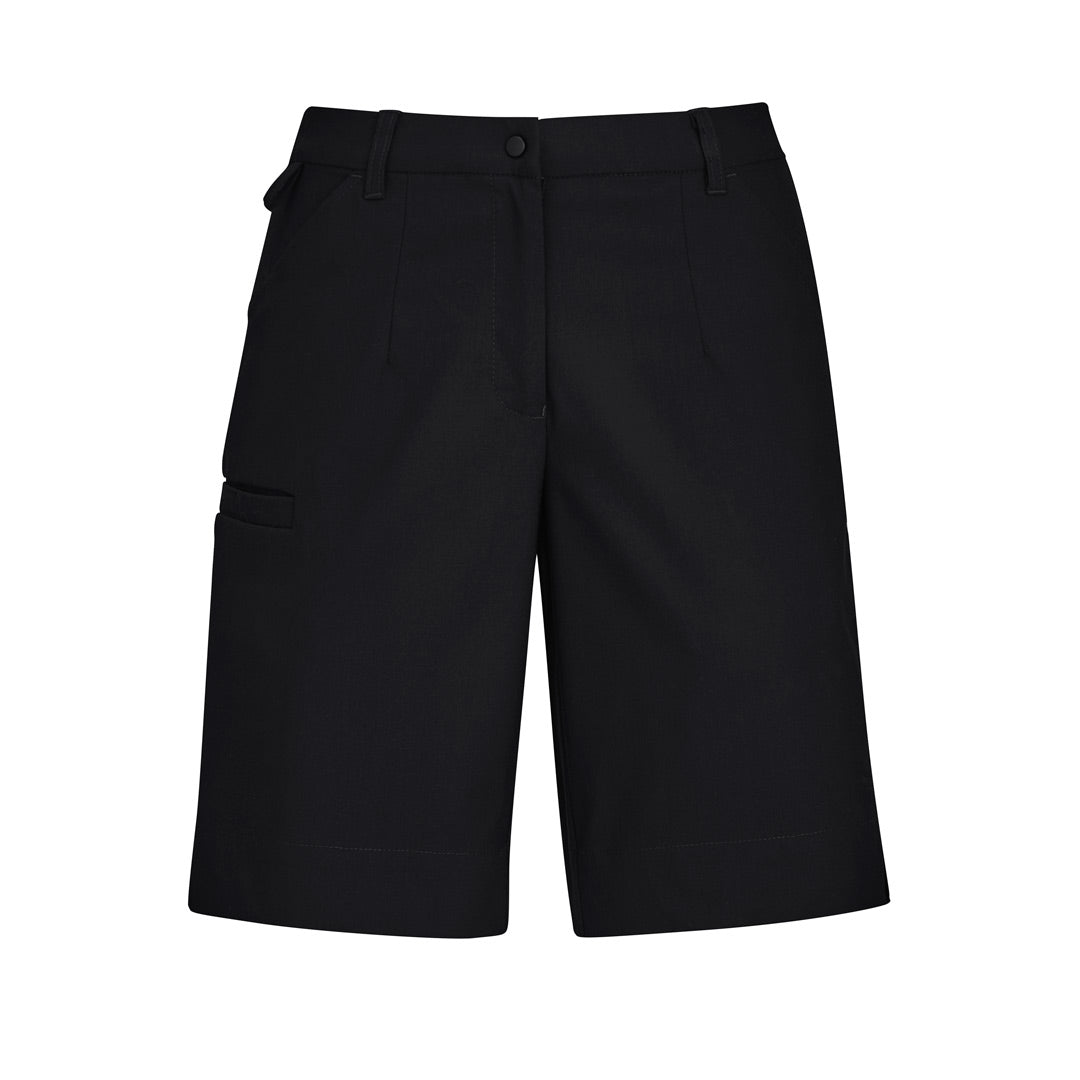 Biz Care The Cargo Short | Ladies Black Shorts