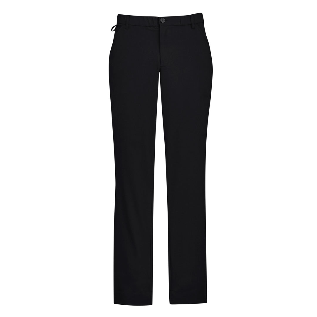 Biz Care The Comfort Waist Flat Front Pant | Mens Black Pants