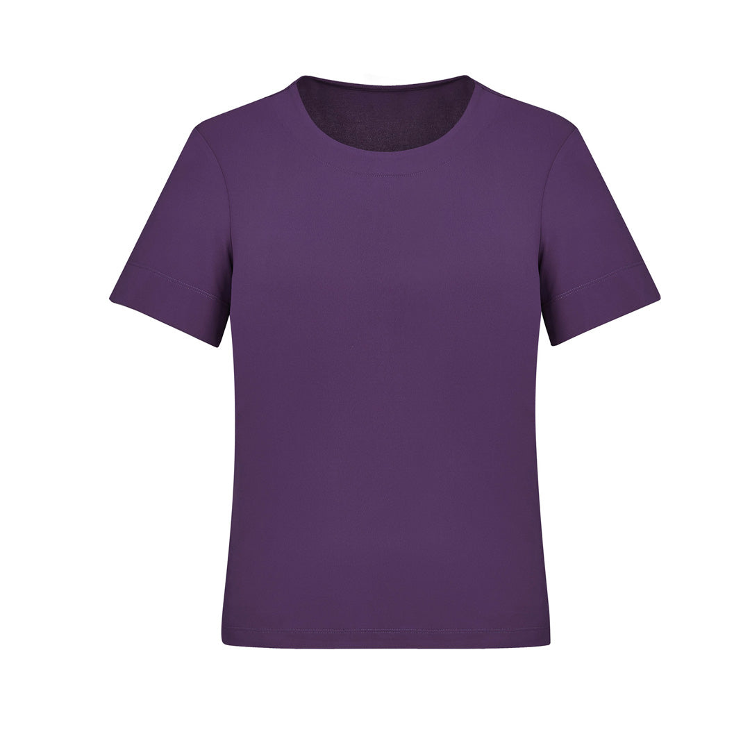 Biz Care The Marley Jersey Top | Ladies | Short Sleeve Purple Shirts & Tops