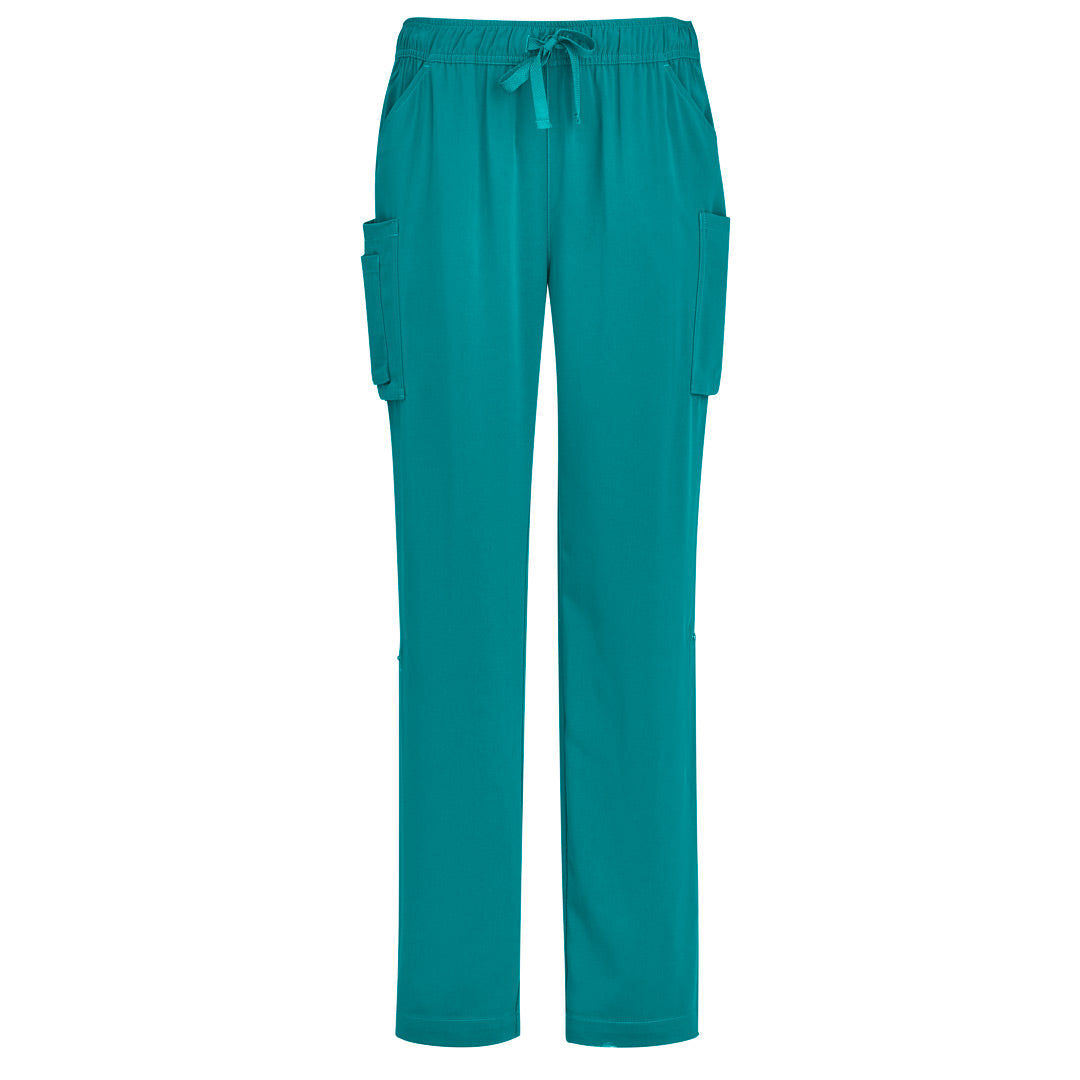 Biz Care The Avery Straight Leg Scrub Pant | Ladies Teal Scrubs