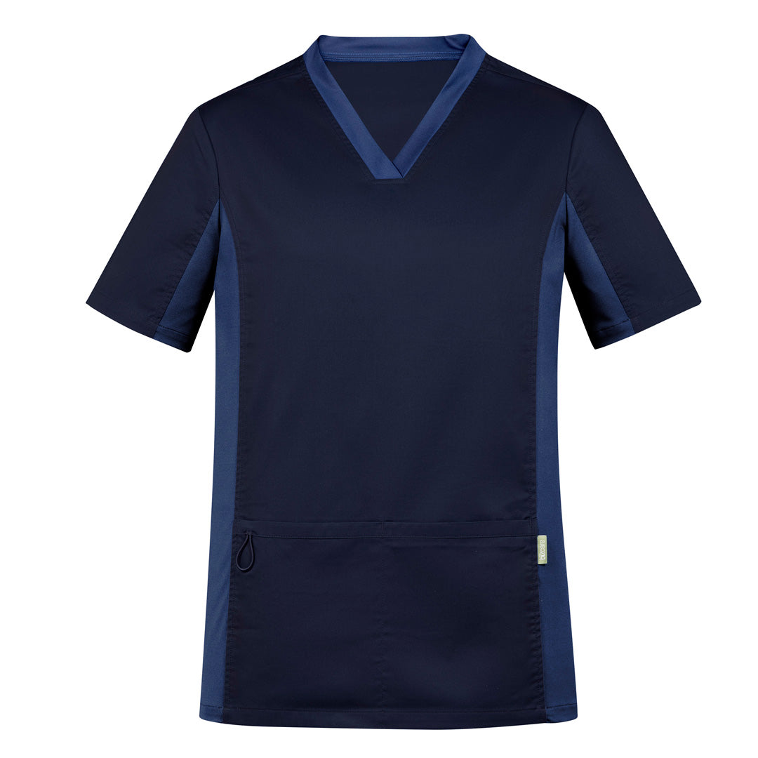 Biz Care The Riley V Neck Scrub Top | Mens Midnight Scrubs