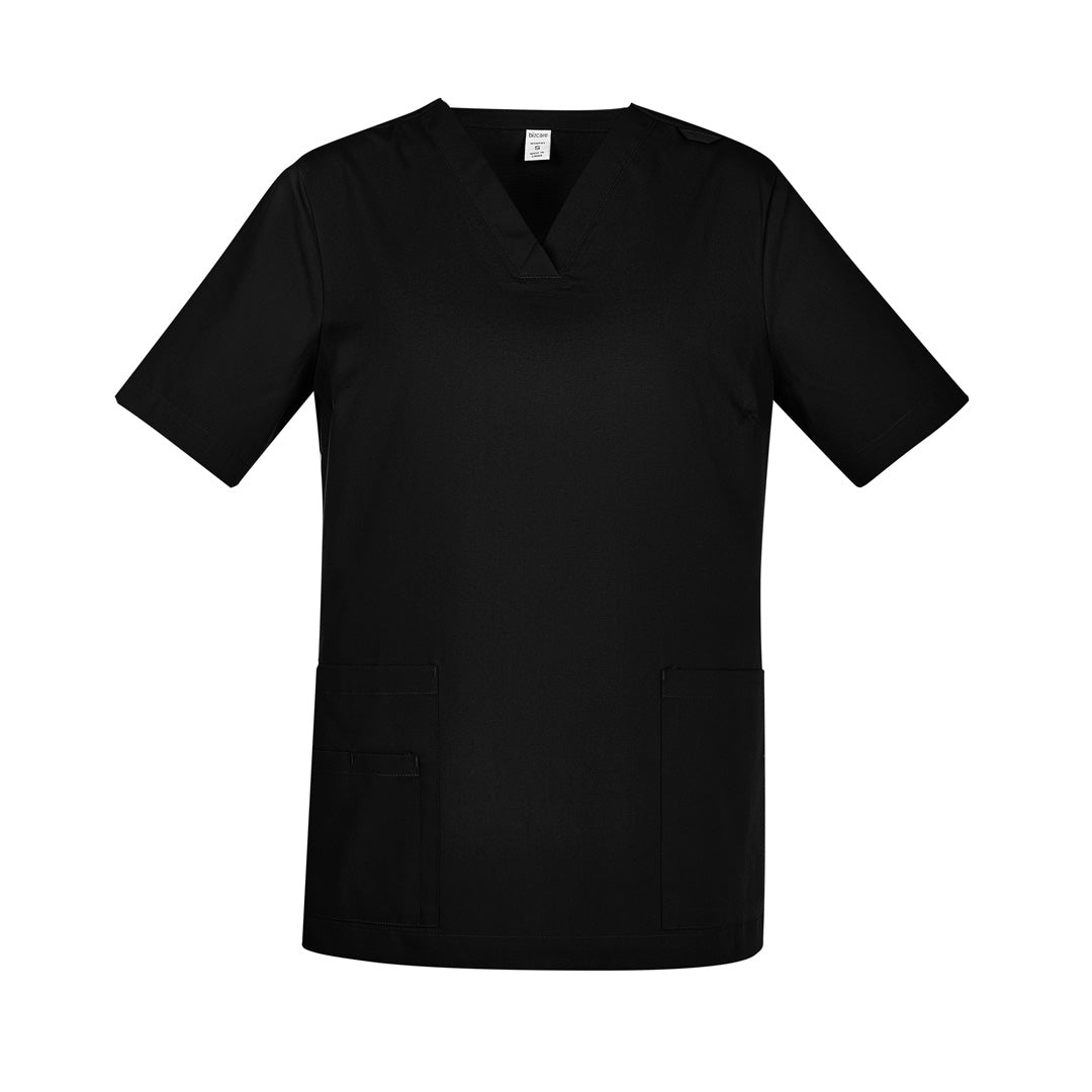 Biz Care The Tokyo Scrub Top | Ladies Black Scrubs