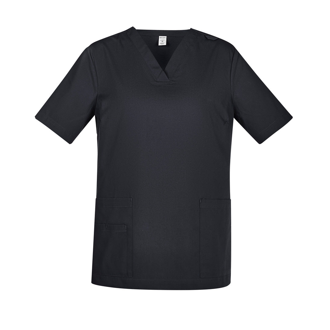 Biz Care The Tokyo Scrub Top | Ladies Charcoal Scrubs