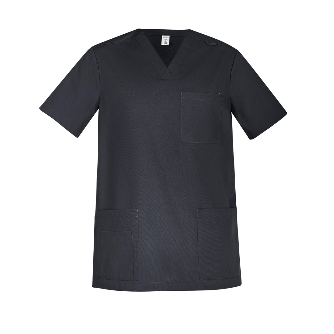 Biz Care The Tokyo Scrub Top | Mens Charcoal Scrubs