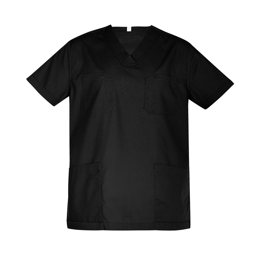 Biz Care The Hartwell Scrub Top | Unisex Black Scrubs