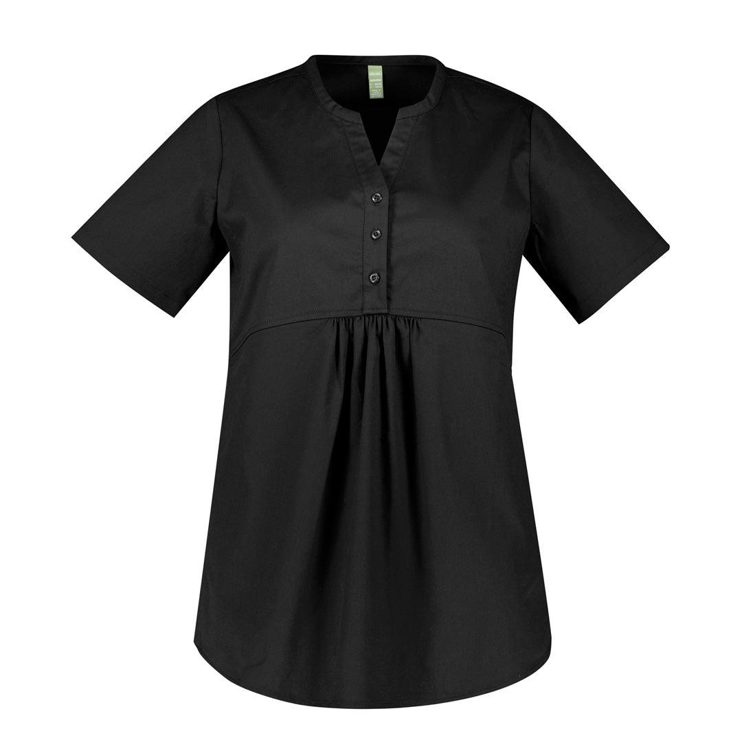 Biz Care The Rose Tunic Scrub Top | Ladies Black Scrubs