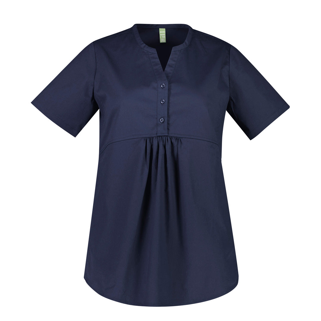 Biz Care The Rose Tunic Scrub Top | Ladies Navy Scrubs