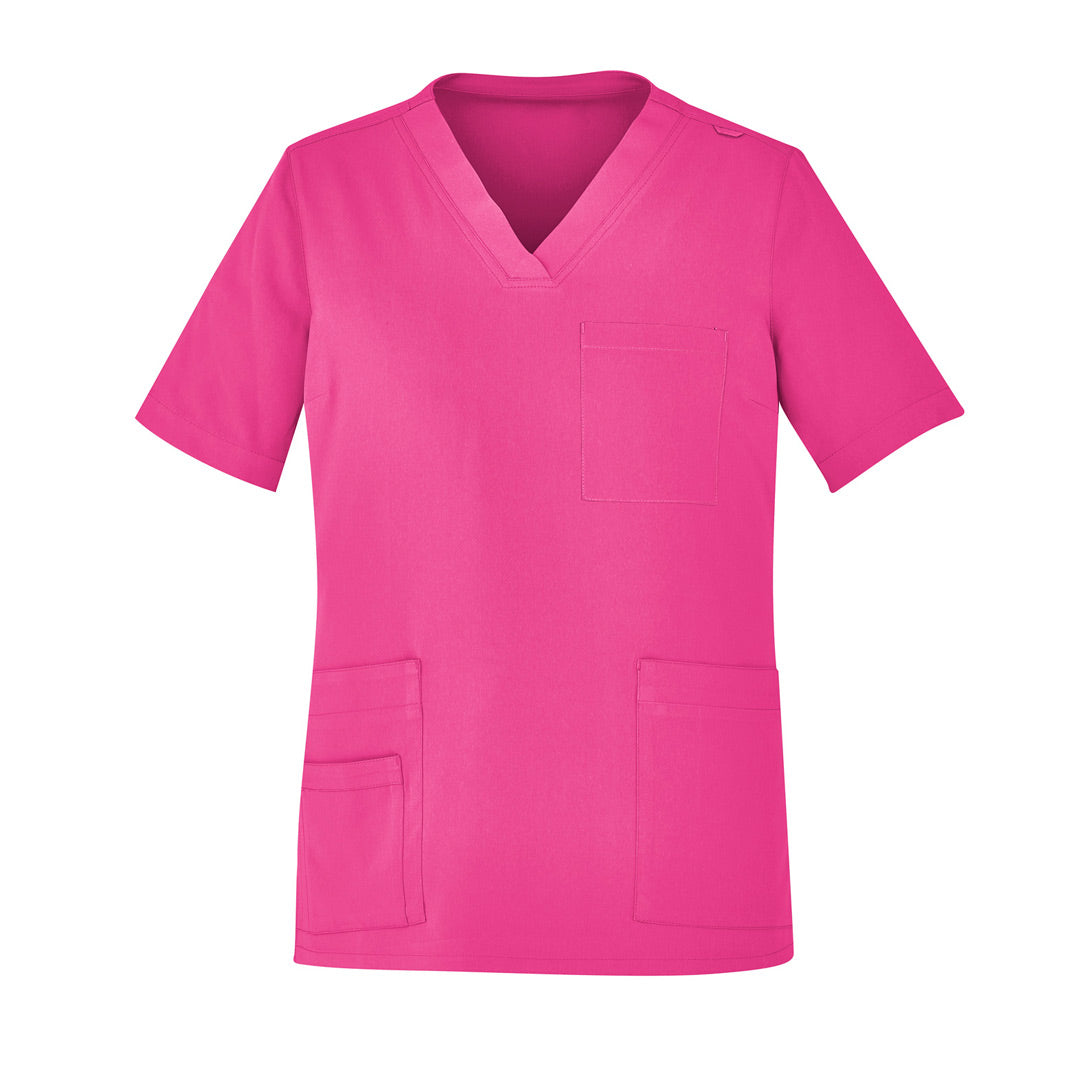 Biz Care The Pink Scrub Top | Unisex Hot Pink Scrubs