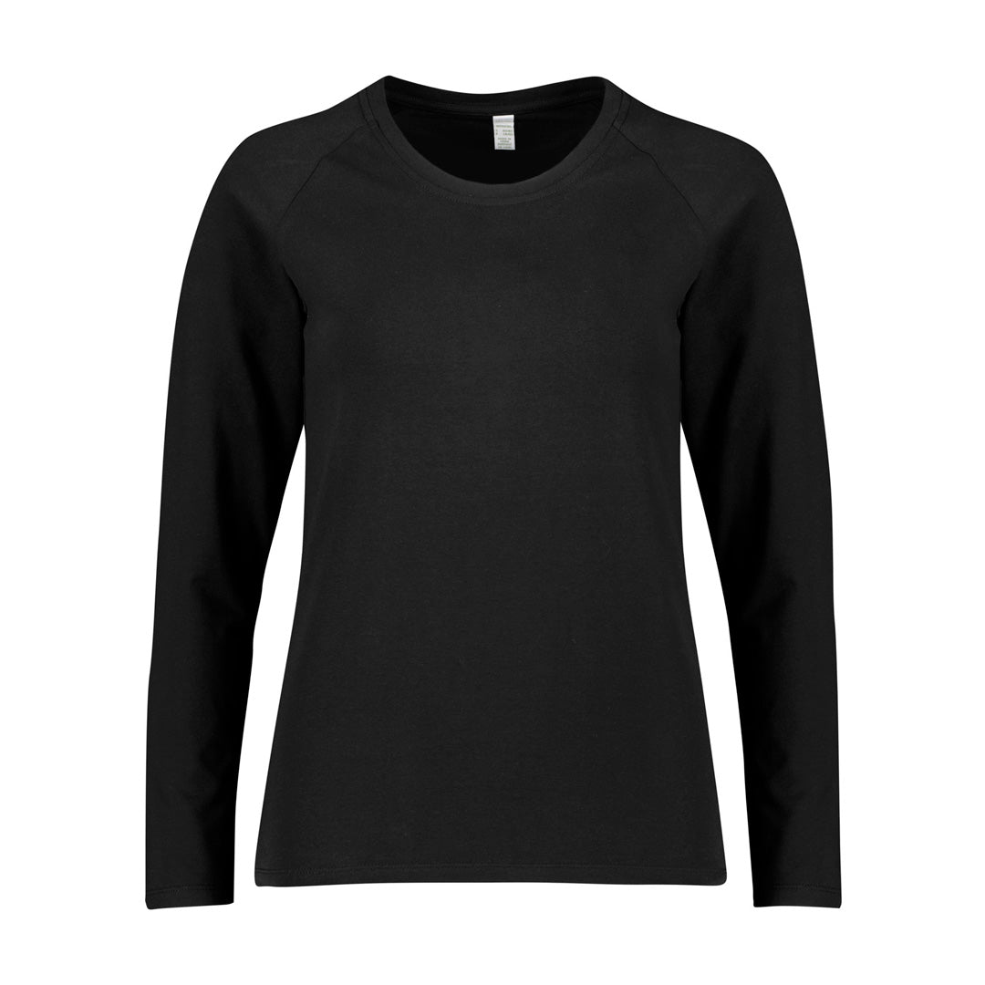 Biz Care The Under Scrub Performance Tee | Ladies Black Shirts & Tops
