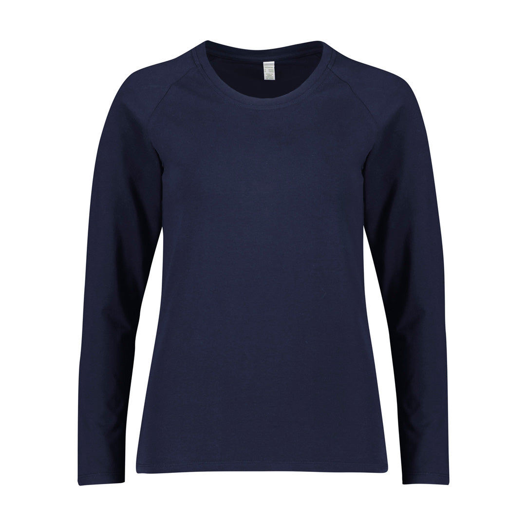 Biz Care The Under Scrub Performance Tee | Ladies Navy Shirts & Tops
