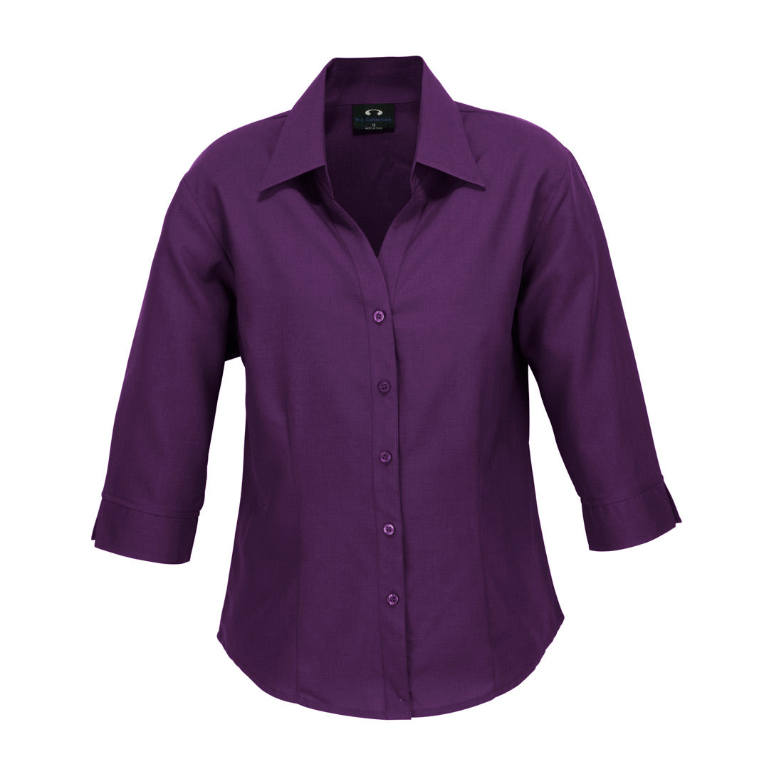 Biz Collection The Oasis Shirt | Ladies | 3/4 Sleeve Grape Shirts & Tops