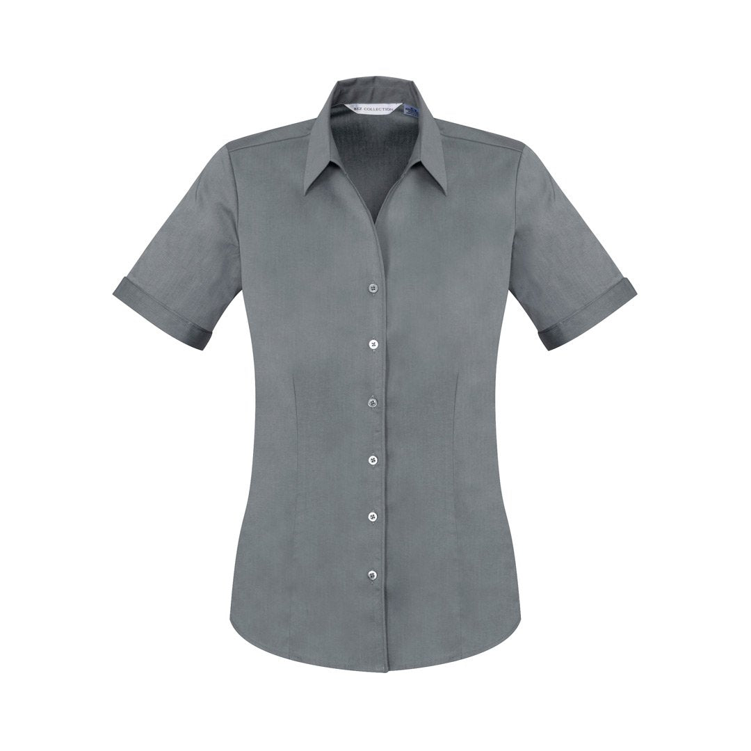 Biz Collection The Monaco Shirt | Ladies | Short Sleeve Platinum Shirts & Tops