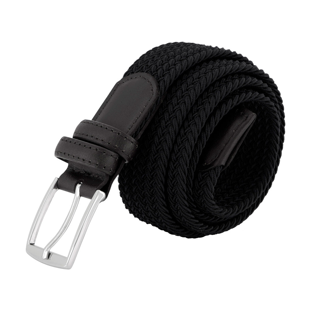 Biz Corporates The Braided Stretch Belt | Adults Black Belts