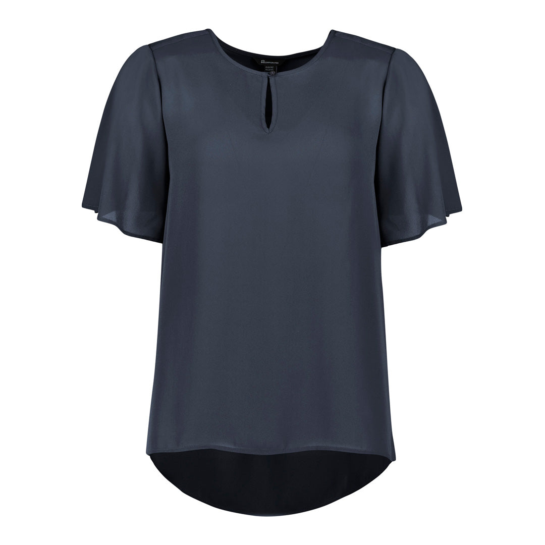 Biz Corporates The Vienna Blouse | Ladies | Short Sleeve Storm Shirts & Tops
