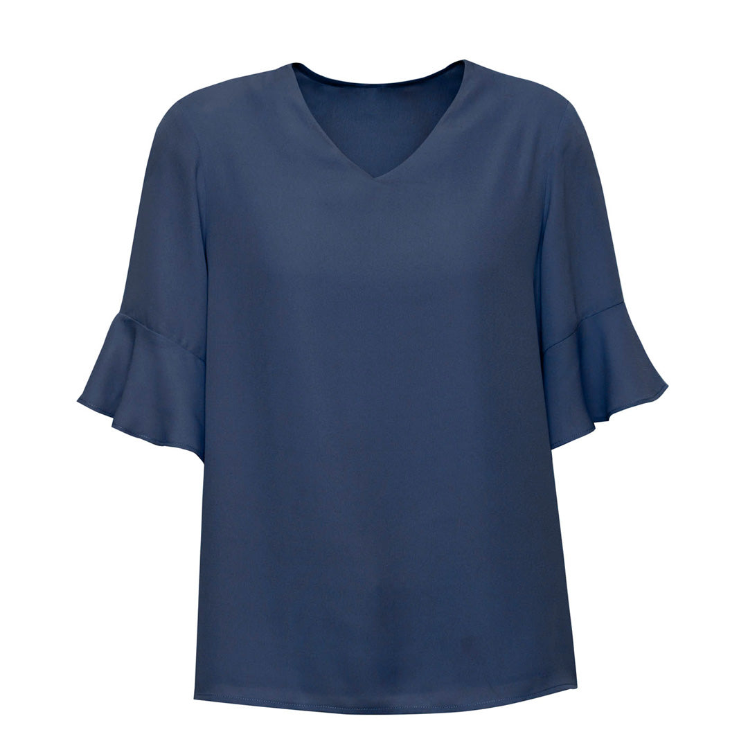 Biz Corporates The Aria Blouse | Ladies | Short Sleeve Storm Shirts & Tops