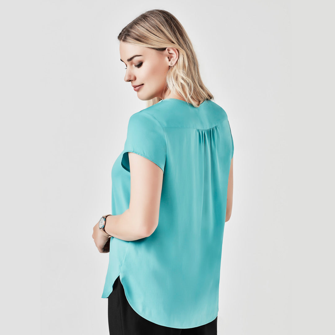 Biz Corporates The Kayla Blouse | Ladies | Short Sleeve Clearance Shirts & Tops