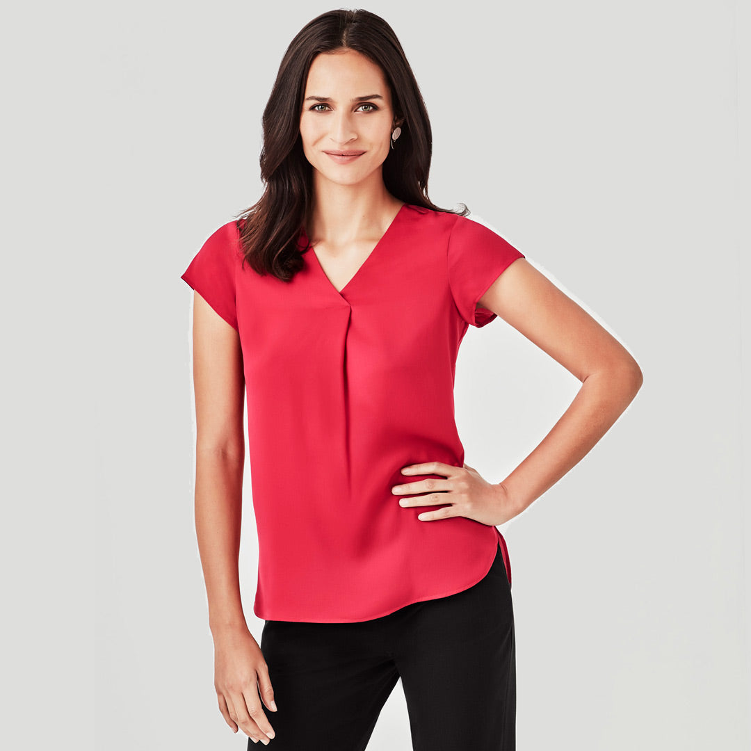 Biz Corporates The Kayla Blouse | Ladies | Short Sleeve Clearance Shirts & Tops