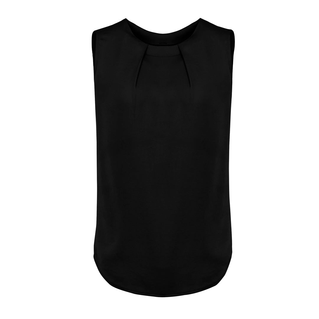 Biz Corporates The Estelle Blouse | Ladies | Sleeveless Black Shirts & Tops