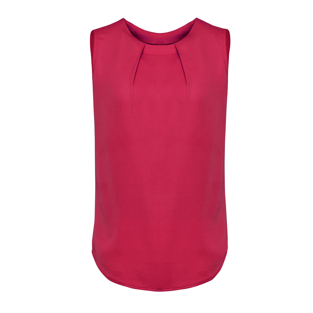 Biz Corporates The Estelle Blouse | Ladies | Sleeveless Raspberry Shirts & Tops