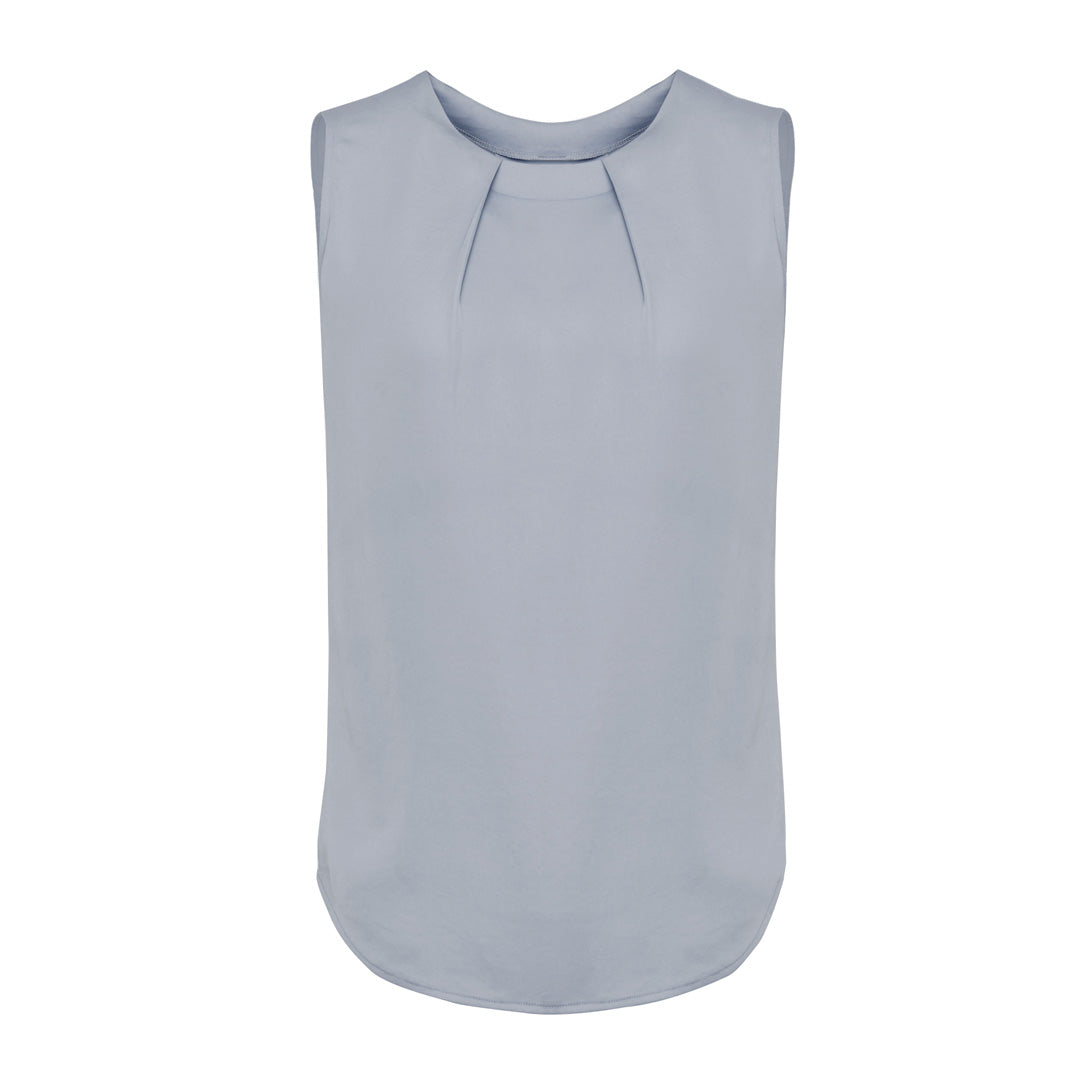 Biz Corporates The Estelle Blouse | Ladies | Sleeveless Silver Shirts & Tops