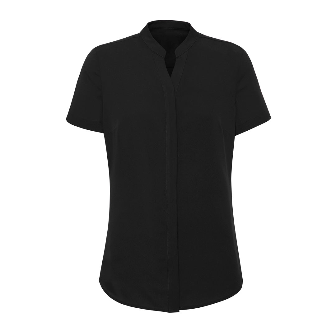 Biz Corporates The Juliette Blouse | Ladies | Short & Long Sleeve Black Shirts & Tops