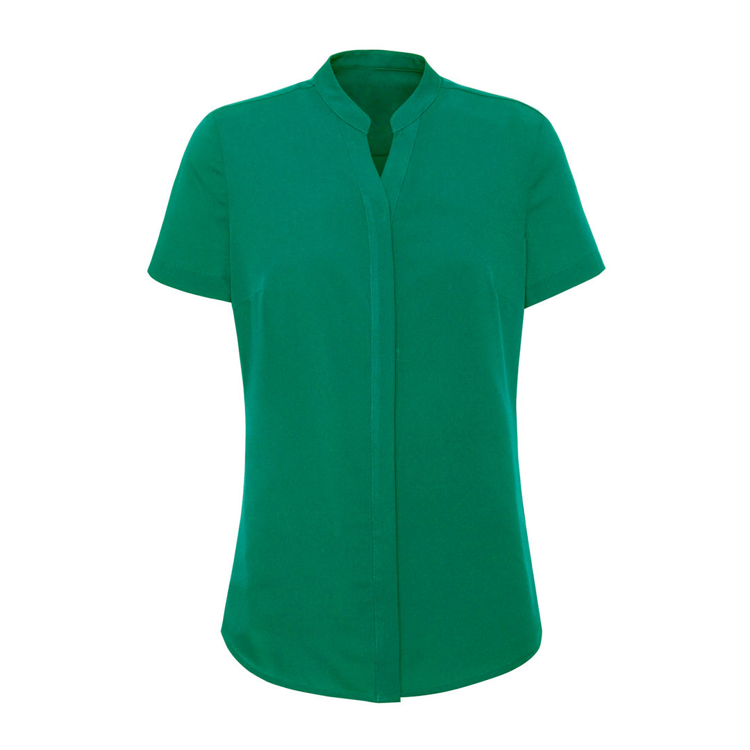 Biz Corporates The Juliette Blouse | Ladies | Short & Long Sleeve Green Shirts & Tops