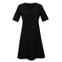 Biz Corporates The Siena Midi Dress | Short Sleeve Black Dresses